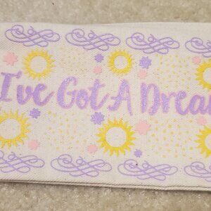 Rapunzel "I've Got a Dream" Canvas Makeup Bag